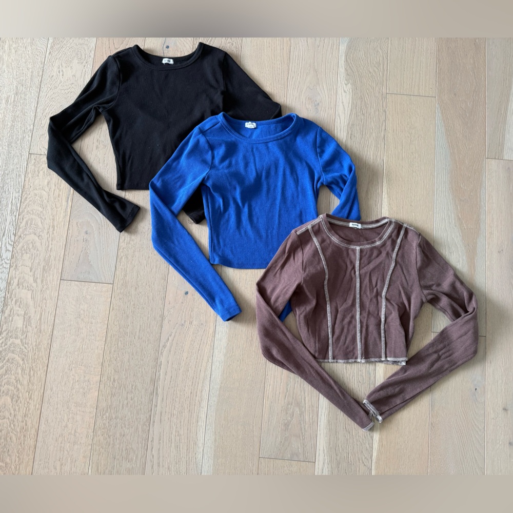 Garage Clothing - Ribbed long sleeve tops bundle
